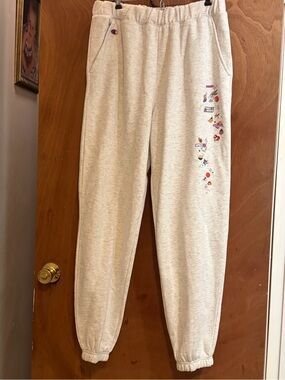Champion Men’s size L Cream Jogger Sweatpants Space Jam NWT